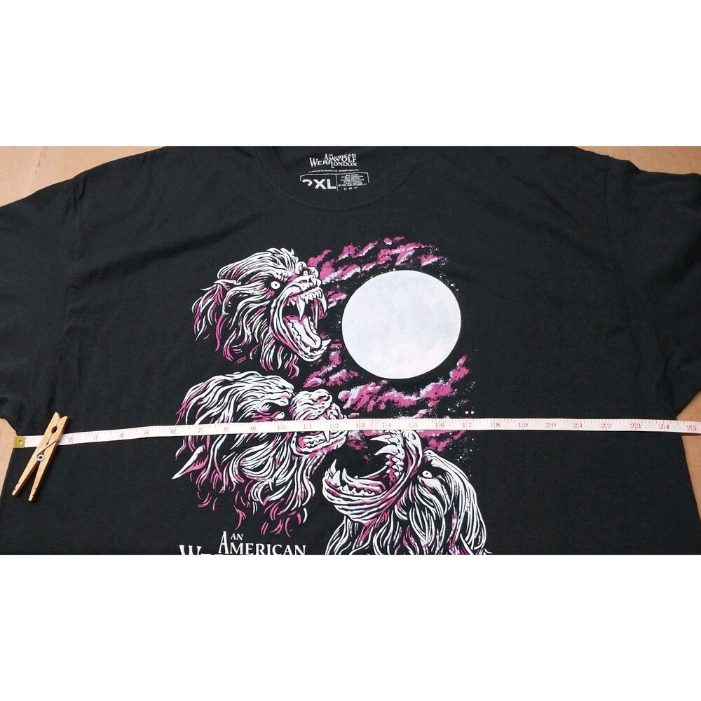 An American Werewolf In London Men 2XL  Short Sleeve T Shirt NWOT Unisex Dad Tee - Picture 6 of 11